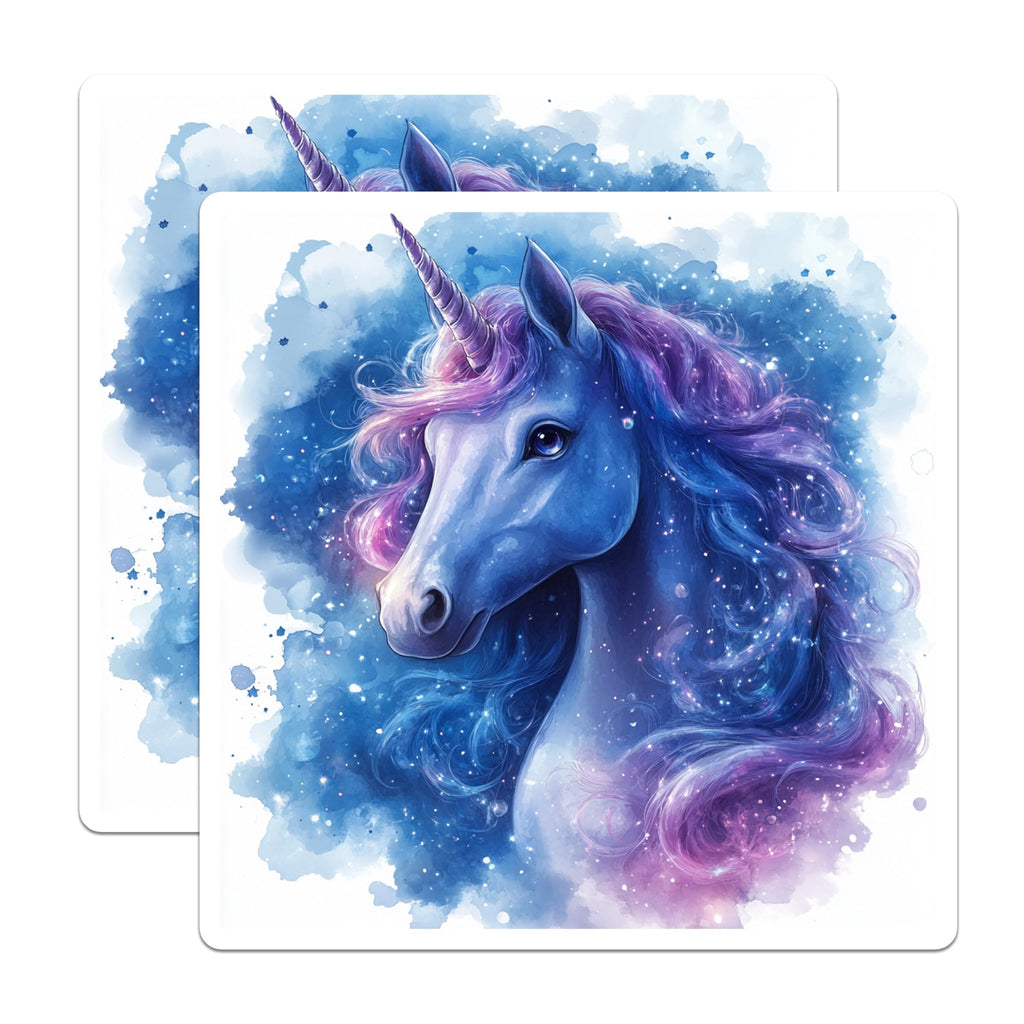 (2 Pack) Magical Unicorn Magnets - Celestial Decor - Fantasy Art Fridge Accent - 5 Inches On Longest Side - Thick Durable Magnet - Made in USA - MAG26286