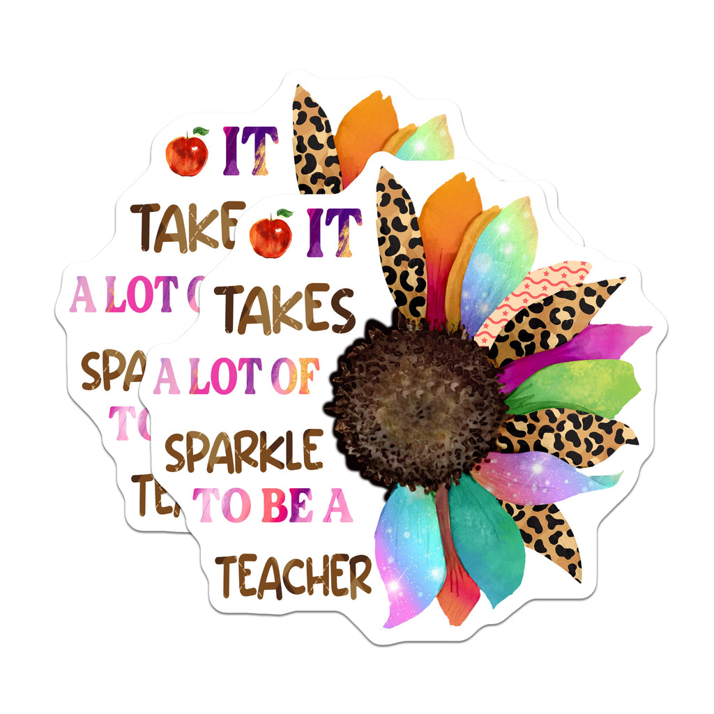 (2 Pack) Teacher Appreciation Magnets - Educator Sunflower Decor - Teacher Thank You - End of School Year - Classroom Decor - 5 Inches On Longest Side - Thick Durable Magnet - Made in USA - MAG39165