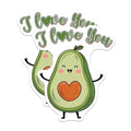 (2 Pack) I Love You Magnets Magnets - 5" On Longest Side - Made in USA - Sticks to Refrigerators & Metal Surfaces - MAG8379