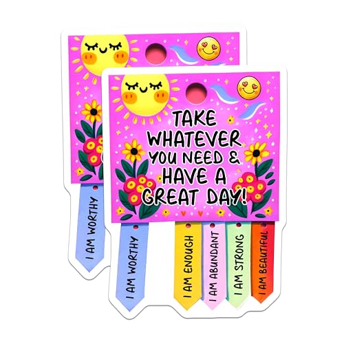 (2 Pack) Inspirational Quote Magnets - Positive Affirmation - Motivational Message for Office or Home - 5" On Longest Side - for Cars, Fridges, Toolboxes - Made in USA - MAG7502