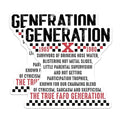 (2 Pack) Generation X Stickers - Nostalgia Stickers - Funny Gen X - 5" On Longest Side - Sticks to Smooth Flat Surfaces - Made in USA - BMCS6097
