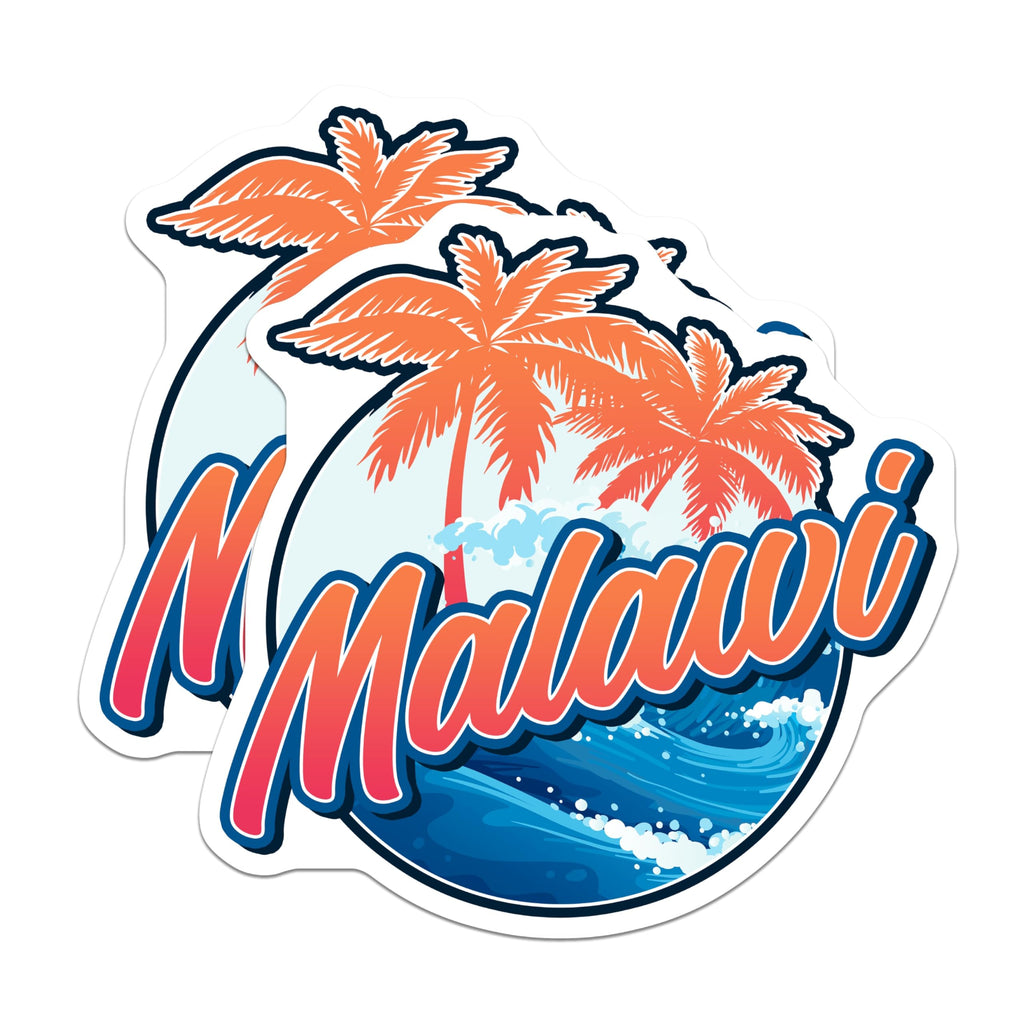(2 Pack) Malawi Magnets - Travel Souvenir - Tropical Decoration - 5" On Longest Side - Premium Magnet - for Cars, Refrigerators, Toolboxes, Lockers - Made in USA - MAG18714