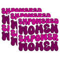 (3 Pack) Empowered Women Decals - Feminist Stickers - Girl Power Decor - 3 Inches On Longest Side - Easy Peel & Apply - Made in USA - 3MCS7104
