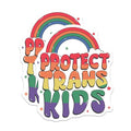 (2 Pack) Protect Trans Kids Stickers - LGBTQ Pride Stickers - Equality Stickers for Laptop and Water Bottle - 5" On Longest Side - Sticks to Smooth Flat Surfaces - Made in USA - BMCS6500