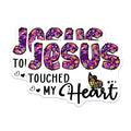 (2 Pack) Jesus Touched My Heart Magnets - Christian Faith Butterfly Art - Inspirational Religious Decor - 5 Inches On Longest Side - Thick Durable Magnet - Made in USA - MAG24853
