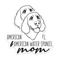 (2 Pack) American Water Spaniel Magnets - Dog Mom Refrigerator - Pet Lover Accessory - 5 Inches On Longest Side - Thick Durable Magnet - Made in USA - MAG27019