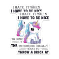 (2 Pack) Unicorn Funny Sayings Magnets - Humorous Quote - Unicorn Decoration - 5" On Longest Side - for Cars, Fridges, Toolboxes - Made in USA - MAG7810