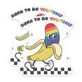 (2 Pack) Fun Pride Magnets - Dare to Be Yourself - Colorful Baa Magnets - 5" On Longest Side - for Cars, Fridges, Toolboxes - Made in USA - MAG6971
