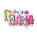 (2 Pack) Groovy Mama Magnets - This Mama Loves Her Peeps - Retro Mom Aesthetic Decor - 5 Inches On Longest Side - Thick Durable Magnet - Made in USA - MAG26428