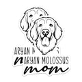 (2 Pack) Molosser Mom Magnets - Dog Lover Fridge Decor - Pet Owner Kitchen Accessory - 5 Inches On Longest Side - Thick Durable Magnet - Made in USA - MAG27013