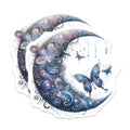 (2 Pack) Crescent Moon Stickers - Butterfly Stickers - Celestial Stickers - 5" On Longest Side - Sticks to Smooth Flat Surfaces - Made in USA - BMCS14611
