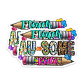 (2 Pack) I Teach Ausome Kids Magnets - Autism Awareness Teacher Appreciation - Special Education Classroom Decor - 5 Inches On Longest Side - Thick Durable Magnet - Made in USA - MAG30456