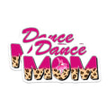 (2 Pack) Dance Mom Magnets - Ballerina Mom - Leopard Print Magnets - 5" On Longest Side - Premium Magnet - for Cars, Refrigerators, Toolboxes, Lockers - Made in USA - MAG16371