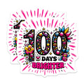 (2 Pack) 100 Days Brighter Magnets - School Milestone Achievement Reward - Teacher Appreciation Colorful Locker Student Motivation Fridge - 5" - Thick Durable Magnet - Made in USA - MAG39827