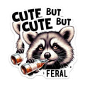 (2 Pack) Cute Raccoon Magnets - Adorable Animal Magnets - Funny Quote Magnets - Fridge - Kitchen Accessories - 5" On Longest Side - for Cars, Fridges, Toolboxes - Made in USA - MAG4575