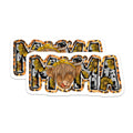 (2 Pack) Mama Highland Cow Magnets - Rustic Sunflower Cow Print Decor - Farmhouse Refrigerator Accessories - 5 Inches On Longest Side - Thick Durable Magnet - Made in USA - MAG23373