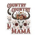 (2 Pack) Country Mama Magnets - Floral Skull - Western Decor - 5" On Longest Side - Premium Magnet - for Cars, Refrigerators, Toolboxes, Lockers - Made in USA - MAG16787