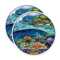 (2 Pack) American Samoa National Park Bumper Magnet - US National Park - Choose from 63 Parks - 5" On Longest Side - Decal for Car Bumper, Laptop, Water Bottle, Wall, and Window - MAG1571