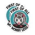 (2 Pack) Funny Animal Stickers - Positivity Stickers - Motivational Quote Stickers - 5" On Longest Side - Sticks to Smooth Flat Surfaces - Made in USA - BMCS6222