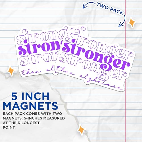(2 Pack) Inspirational Quote Magnet - 5" On Longest Side - Sticks to Smooth Flat Surfaces - Made in USA - MAG9798