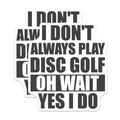 (2 Pack) Disc Golf Magnets - Funny Disc Golfer - Outdoors Magnet - 5" On Longest Side - for Cars, Fridges, Toolboxes - Made in USA - MAG4090