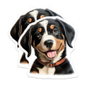(2 Pack) Bernese Mountain Dog Puppy Magnets - Cute Dog Lover Fridge Decor - Tri Color Berner Mom Dad Animal Lover - 5 Inches On Longest Side - Thick Durable Magnet - Made in USA - MAG30428