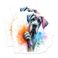 (2 Pack) Great Dane Dog Magnets - Artistic Pet Decor - Cute Dog Breed Magnets - 5" On Longest Side - Premium Magnet - for Cars, Refrigerators, Toolboxes, Lockers - Made in USA - MAG15310