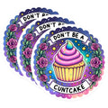 (3 Pack) Funny Cupcake Decals - Sarcastic Gift Decal - Novelty Laptop Decals - 3 Inches On Longest Side - Easy Peel & Apply - Made in USA - 3MCS0242