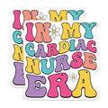 (2 Pack) Cardiac Nurse Magnets Magnets - Nurse Era - 5" On Longest Side - Made in USA - Sticks to Refrigerators & Metal Surfaces - MAG9145
