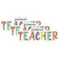 (3 Pack) Science Teacher Decals - Laptop Decals - Leopard Print Stickers - 3 Inches On Longest Side - Easy Peel & Apply - Made in USA - 3MCS6601