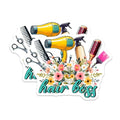 (2 Pack) Hair Boss Magnets - Salon Decor - Hair Stylist Gifts - 5" On Longest Side - for Cars, Fridges, Toolboxes - Made in USA - MAG7569