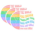 (3 Pack) LGBTQ Decals - Rainbow Planet Decal - Equality Laptop Decals - 3 Inches On Longest Side - Easy Peel & Apply - Made in USA - 3MCS0573