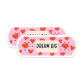 (2 Packs) Dream Big Bandage Magnets - Positive Inspiring Motivating Magnets - 5 Inches On Longest Side - Premium Magnet - for Fridges, Toolboxes, Cars - Made in USA - MAG2320