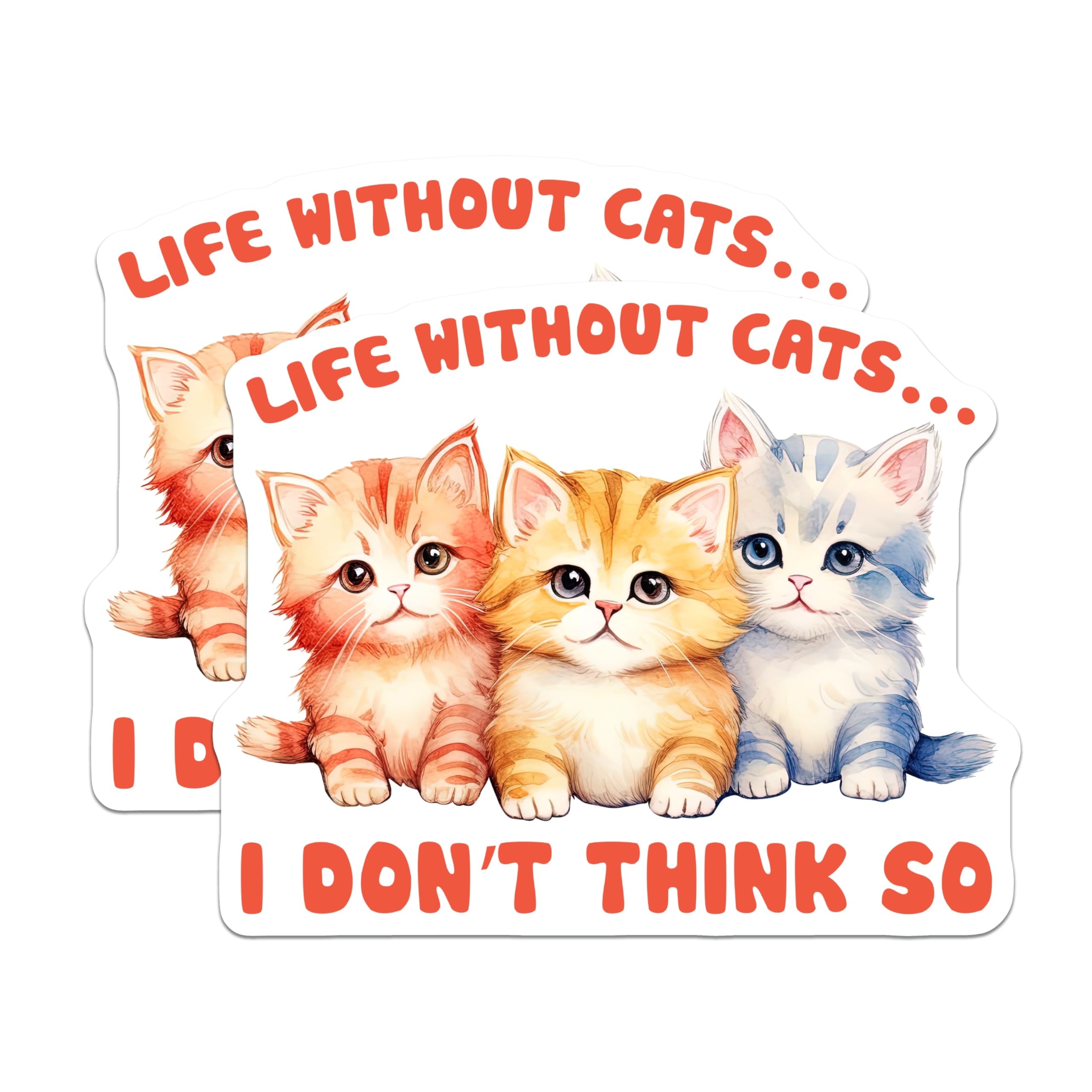 (2 Pack) Kitten Magnets - Cute Cat Magnet - Refrigerator Magnet - 5" On Longest Side - Premium Magnet - for Cars, Refrigerators, Toolboxes, Lockers - Made in USA - MAG15974