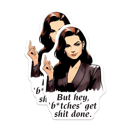 (2 Pack) Boss Lady Magnets Magnets - Motivational Quote - Boss Babe Decor - 5" On Longest Side - Made in USA - Sticks to Refrigerators & Metal Surfaces - MAG8347