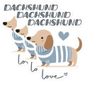 (3 Pack) Dachshund Decals - Weiner Dog Stickers - Cute Puppy Laptop Decal - 3 Inches On Longest Side - Easy Peel & Apply - Made in USA - 3MCS6061