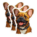 (3 Pack) French Bulldog Decals - Cute Dog Stickers - Laptop Decal Set - 3 Inches On Longest Side - Easy Peel & Apply - Made in USA - 3MCS2708