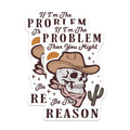 (2 Pack) Sarcastic Quote Magnets - Western Skull Decor - Humorous Refrigerator Magnets - 5" On Longest Side - Premium Magnet - for Cars, Refrigerators, Toolboxes, Lockers - Made in USA - MAG14113