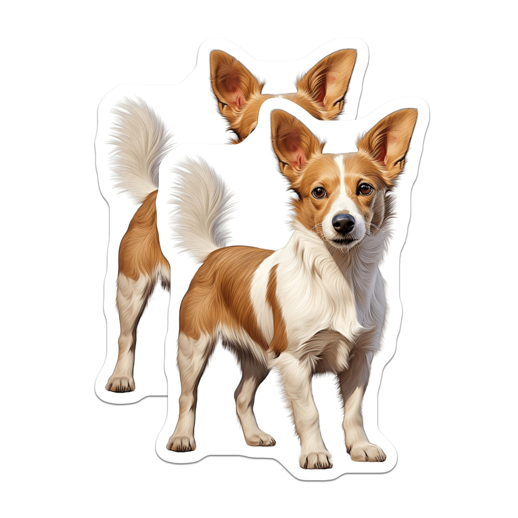 (2 Pack) Papillon Dog Magnets - Cute Fluffy Puppy - Pet Lover Fridge Decor - 5 Inches On Longest Side - Thick Durable Magnet - Made in USA - MAG23374