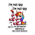 (2 Pack) Sassy Unicorn Magnets - Introvert Attitude - Funny Quote Magnets for Fridge - 5" On Longest Side - Premium Magnet - for Cars, Refrigerators, Toolboxes, Lockers - Made in USA - MAG16468