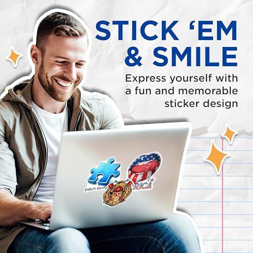 (2 Pack) Autism Awareness Stickers - Blue Puzzle Piece - Autism Advocate - 5" On Longest Side - Sticks to Smooth Flat Surfaces - Made in USA - BMCS8124