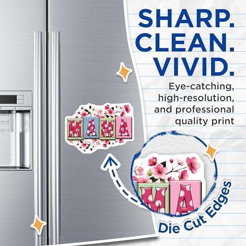 (2 Pack) Mama Magnets - Fridge Locker Refrigerator Decor - 5" On Longest Side - for Cars, Fridges, Toolboxes - Made in USA - MAG8175