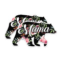 (2 Pack) Mama Bear Magnets - Floral Mama Bear Magnets - Cute Refrigerator Magnets- 5" On Longest Side - for Fridges, Toolboxes, Cars - Made in USA - MAG3001