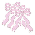 (3 Pack) Pink Bow Decals - Cute Bows Decal - Girly Laptop Decals - 3 Inches On Longest Side - Easy Peel & Apply - Made in USA - 3MCS6012