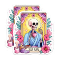 (2 Pack) Relax Skeleton Magnet - Quirky Home Decor - Funny Skeleton Art - 5" On Longest Side - Sticks to Smooth Flat Surfaces - Made in USA - MAG9449