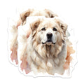 (2 Pack) Great Pyrenees Magnets - Pyrenees Dog Lover - Watercolor Style Pet Magnets - 5" On Longest Side - Premium Magnet - for Cars, Refrigerators, Toolboxes, Lockers - Made in USA - MAG14683