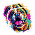 (2 Pack) Bulldog Dog Breed Magnets - 5 Inches On Longest Side - Choose from Over 100 Dog Breeds - for Cars, Refrigerators, Toolboxes - Made in USA - MAG1800