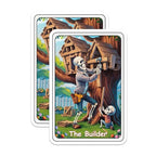 (2 Pack) The Builder Skeleton Magnets - Humorous Home - Funny Skeleton Magnets - 5" On Longest Side - for Cars, Fridges, Toolboxes - Made in USA - MAG4446