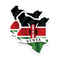 (2 Pack) Kenya Flag Magnets - African Country - Travel Souvenir Decor - 5" On Longest Side - Premium Magnet - for Cars, Refrigerators, Toolboxes, Lockers - Made in USA - MAG18718