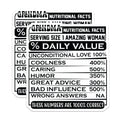 (2 Pack) Grandma Nutritional Facts Magnets - Funny Grandma Humor - Refrigerator Magnets - 5" On Longest Side - Premium Magnet - for Cars, Refrigerators, Toolboxes, Lockers - Made in USA - MAG15871